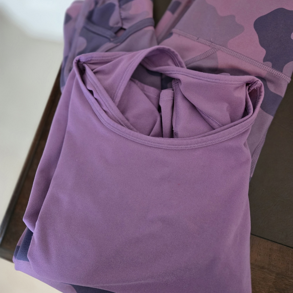 All in Motion Kids Purple Camouflage Matching Set